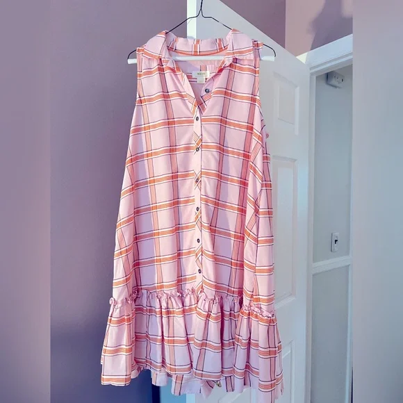 anthropologie orange and pink dress Anthropologie Women's Abel The Label Maxi Dress Size